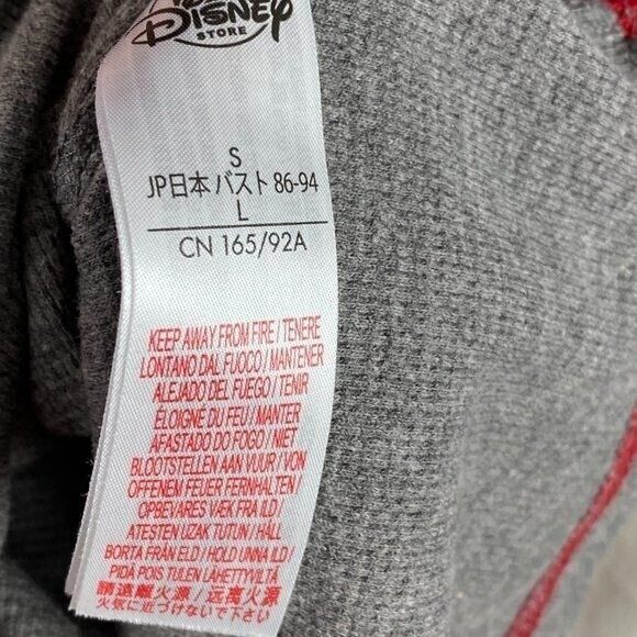 Disney Store Beauty Beast Silhouette Rose Beautiful Heart Mind Waffle Gray L - Picture 6 of 7